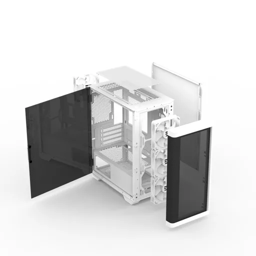 Zalman M4 WHITE Mini Tower Fekete, Fehér