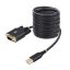 StarTech.com 1P10FFC-USB-SERIAL soros kábel Fekete 3 M USB A típus DB-9