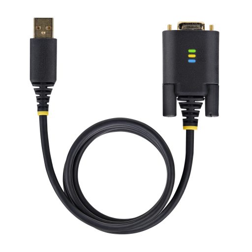 StarTech.com 1P10FFC-USB-SERIAL soros kábel Fekete 3 M USB A típus DB-9