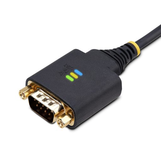 StarTech.com 1P10FFC-USB-SERIAL soros kábel Fekete 3 M USB A típus DB-9