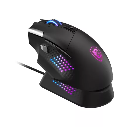 MSI S12-4301370-CLA egér Játék Jobbkezes RF Wireless + Bluetooth + USB Type-A Optikai 26000 DPI