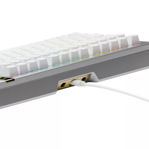 Glorious Gaming GMMK 3 PRO HE 75% Prebuilt billentyűzet Játék USB QWERTY Amerikai angol Ezüst