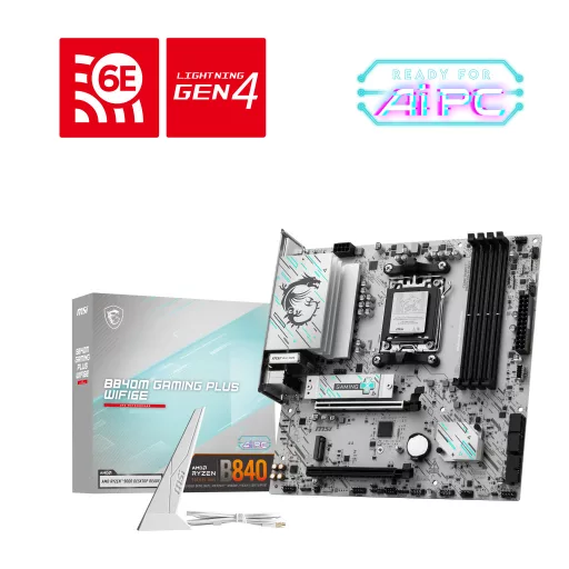 MSI B840M GAMING PLUS WIFI6E AMD B840 Socket AM5 Micro ATX