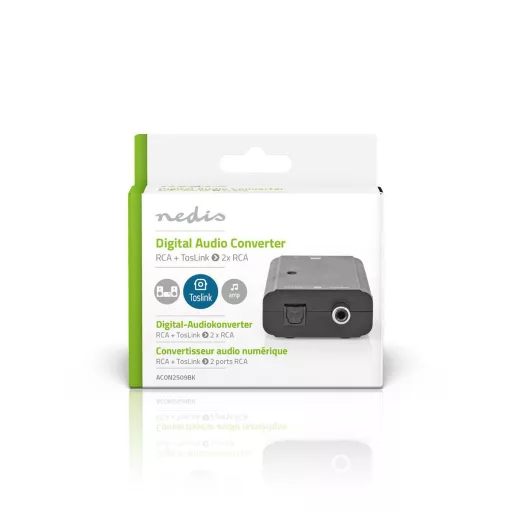 Nedis ACON2509BK audió konverter Fekete