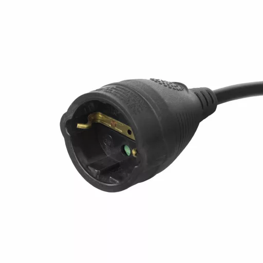 ACT AC2470 tápkábel Fekete 10 M F típusú hálózati csatlakozó