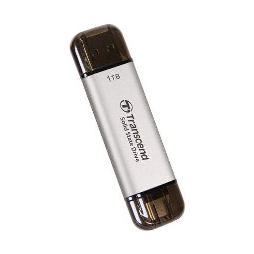 Transcend ESD310 1 TB USB Type-A / USB Type-C Ezüst