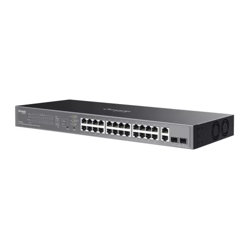 OMADA ES228GP hálózati kapcsoló Vezérelt L2 Gigabit Ethernet (10/100/1000) Ethernet-áramellátás (PoE) támogatása Fekete