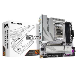   GIGABYTE B650M AORUS ELITE AX ICE AMD B650 Socket AM5 Micro ATX