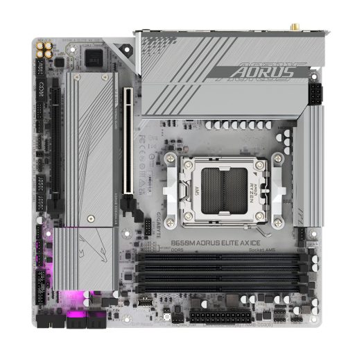 GIGABYTE B650M AORUS ELITE AX ICE AMD B650 Socket AM5 Micro ATX