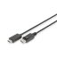 Digitus AK-340303-030-S video átalakító kábel 3 M HDMI A-típus (Standard) DisplayPort Fekete