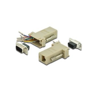   Digitus AK-610517-000-I csatlakozó átlakító RS-232 RJ-45 Bézs