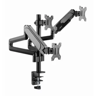   Gembird MA-DA3-01 asztali TV konzol 68,6 cm (27") Fekete