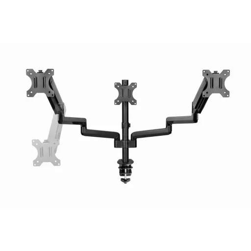 Gembird MA-DA3-01 asztali TV konzol 68,6 cm (27") Fekete