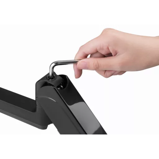 Gembird MA-DA3-01 asztali TV konzol 68,6 cm (27") Fekete