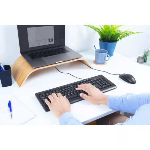 Trust Primo billentyűzet Egér mellékelve Irodai USB Német Fekete