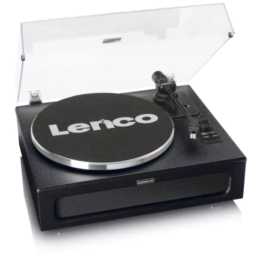 Lenco LS-430BK lemezjátszó Szíj általi meghajtással működő lemezjátszó Fekete