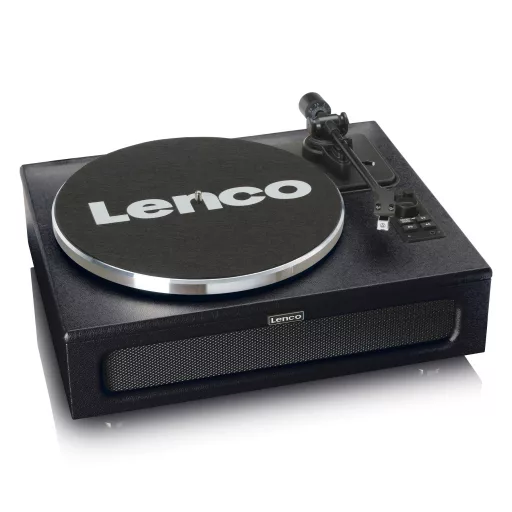Lenco LS-430BK lemezjátszó Szíj általi meghajtással működő lemezjátszó Fekete