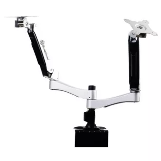   Silverstone SST-ARM22SC asztali TV konzol 61 cm (24") Ezüst
