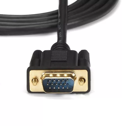 StarTech.com HD2VGAMM10 video átalakító kábel 3 M VGA (D-Sub) HDMI + Micro USB Fekete