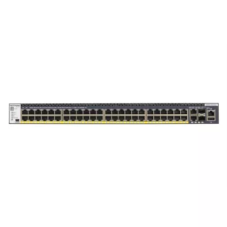  NETGEAR M4300-52G-PoE+ 1000W PSU Vezérelt L2/L3/L4 Gigabit Ethernet (10/100/1000) Ethernet-áramellátás (PoE) támogatása 1U Fekete