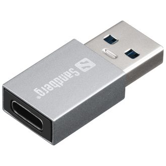   Sandberg 136-46 csatlakozó átlakító USB-A USB-C Alumínium