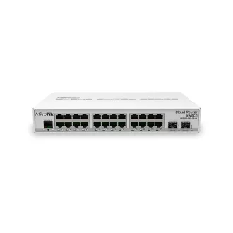   Mikrotik CRS326-24G-2S+IN hálózati kapcsoló Vezérelt Gigabit Ethernet (10/100/1000) Ethernet-áramellátás (PoE) támogatása Fehér