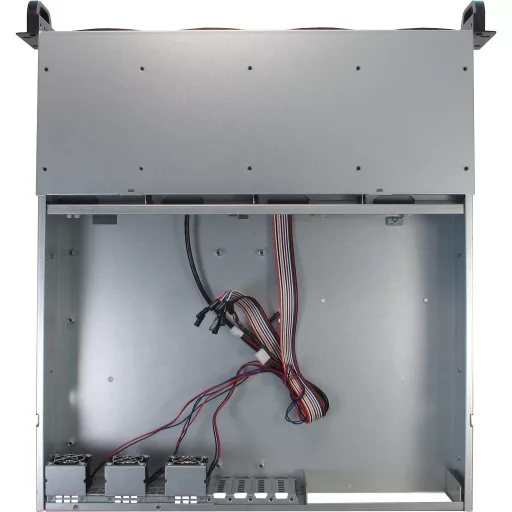 Inter-Tech 2U 2404L S-ATA Rack Fekete, Szürke