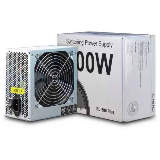 Inter-Tech SL-500 Plus 500 W 20+4 pin ATX ATX Ezüst