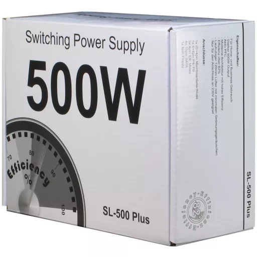Inter-Tech SL-500 Plus 500 W 20+4 pin ATX ATX Ezüst