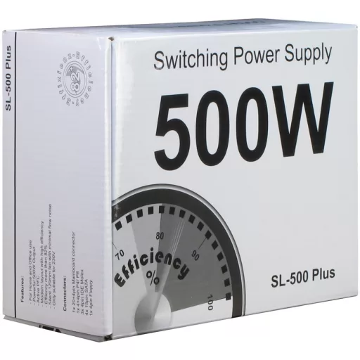 Inter-Tech SL-500 Plus 500 W 20+4 pin ATX ATX Ezüst
