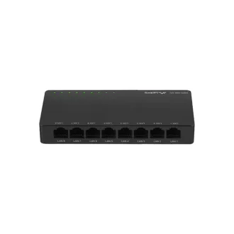   Lanberg DSP2-1008-12V hálózati kapcsoló Beállítást nem igénylő (unmanaged) Gigabit Ethernet (10/100/1000) Fekete