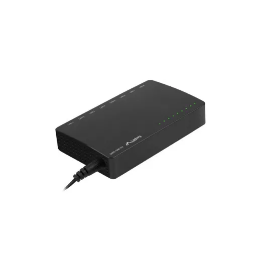 Lanberg DSP2-1008-12V hálózati kapcsoló Beállítást nem igénylő (unmanaged) Gigabit Ethernet (10/100/1000) Fekete