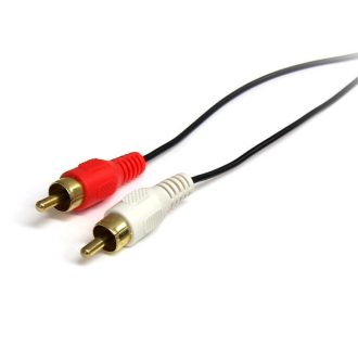   StarTech.com 0.92m, 3.5mm/2xRCA, M/M audio kábel 0,92 M Fekete