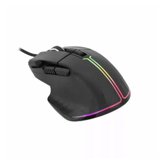 White Shark MARROK Black egér Irodai Jobbkezes USB A típus Optikai 12000 DPI