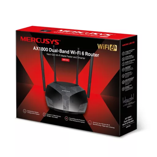 TP-Link MR70X vezetéknélküli router Gigabit Ethernet Kétsávos (2,4 GHz / 5 GHz) Fekete