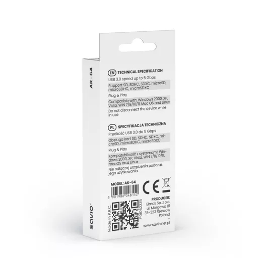 Savio AK-64 USB 3.2 Gen 1 (3.1 Gen 1)