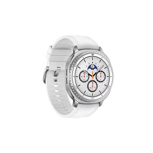 Samsung Galaxy Watch 8 Classic 3,3 cm (1.3") AMOLED 46 mm Digitális 438 x 438 pixelek Érintőképernyő Ezüst Wi-Fi GPS (műhold)