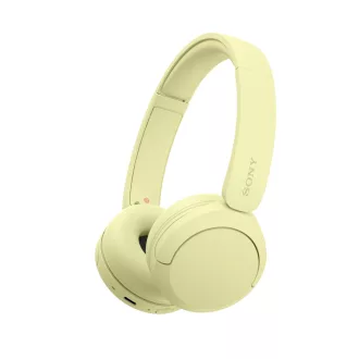   Sony WHCH520Y.CE7 fejhallgató és headset Vezeték nélküli Fejpánt Hívás/zene USB C-típus Bluetooth Sárga