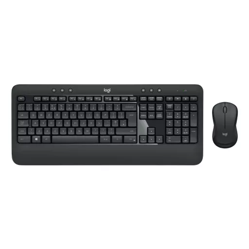 Logitech 920-008688 billentyűzet Egér mellékelve Univerzális Vezeték nélküli RF QWERTZ Cseh Fekete