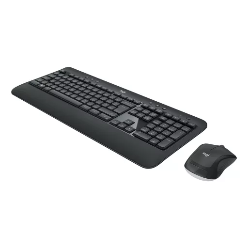 Logitech 920-008688 billentyűzet Egér mellékelve Univerzális Vezeték nélküli RF QWERTZ Cseh Fekete