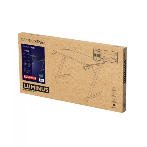 Trust GXT 709 LUMINUS Fekete