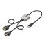 StarTech.com 2P1FFC-USB-SERIAL csatlakozó átlakító USB-A 2 x DB-9 RS-232 Fekete, Szürke
