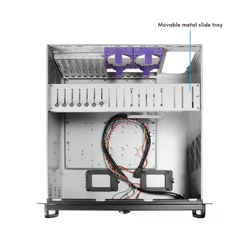 Chieftec UNC-409S-AIO-OP Rack Fekete