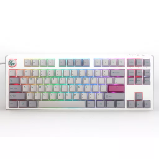 Ducky One 3 TKL Mist Grey billentyűzet Játék USB Amerikai angol Szürke