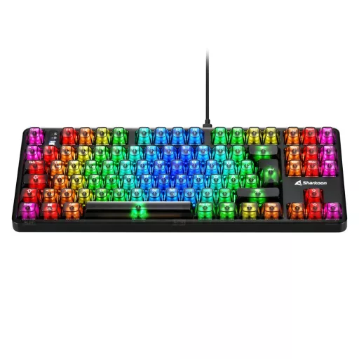 Sharkoon SGK70W billentyűzet Játék USB QWERTZ Német Fekete