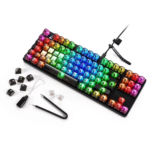Sharkoon SGK70W billentyűzet Játék USB QWERTZ Német Fekete