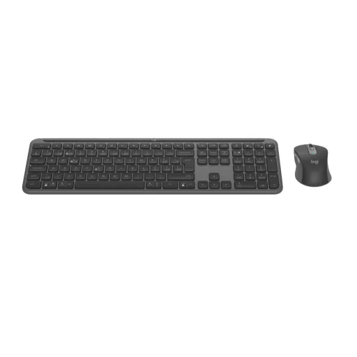 Logitech 920-012482 billentyűzet Egér mellékelve Irodai RF vezeték nélküli + Bluetooth QWERTZ Svájc Grafit