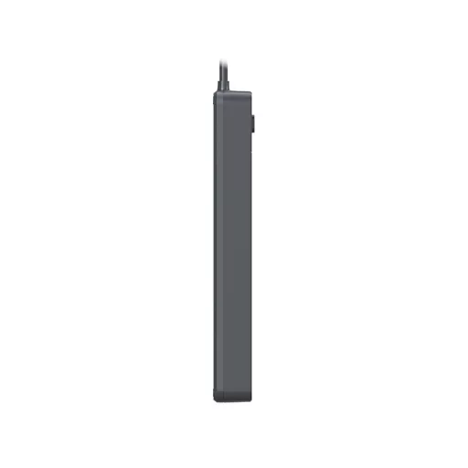 Power Line+ 3m Graphite surge protector power strip (5 sockets)