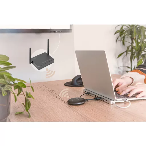 Digitus DS-55322 audió/videó jeltovábbító AV jeltovábbító Fekete, Szürke