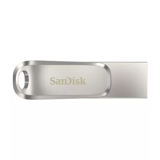 SanDisk Ultra Dual Drive Luxe USB flash meghajtó 32 GB USB Type-A / USB Type-C 3.2 Gen 1 (3.1 Gen 1) Rozsdamentes acél
